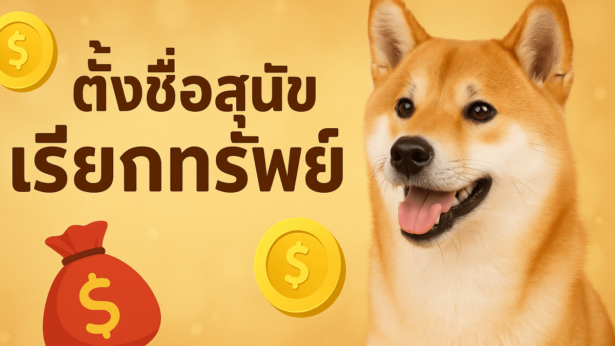 ตั้งชื่อสุนัขเรียกทรัพย์