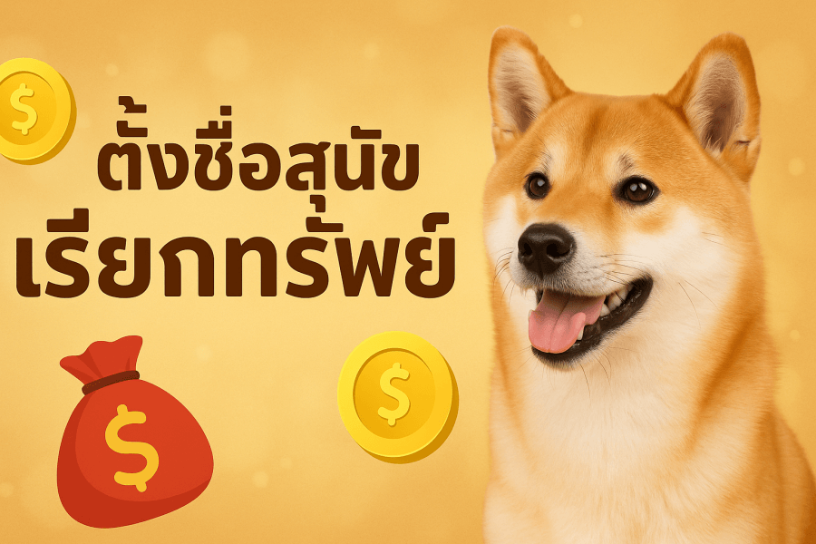 ตั้งชื่อสุนัขเรียกทรัพย์