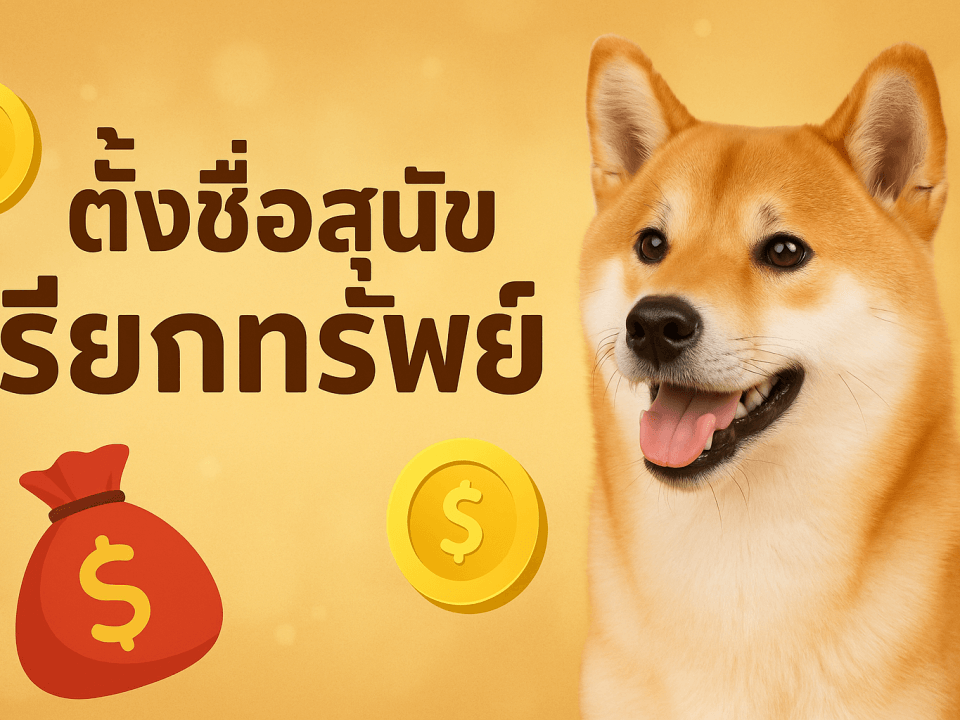 ตั้งชื่อสุนัขเรียกทรัพย์