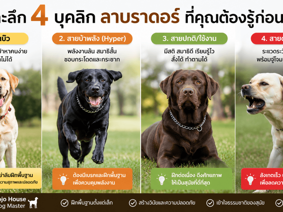 ลาบราดอร์ไม่ได้น่ารักทุกตัว! เจาะลึก 4 บุคลิกที่เจ้าของต้องรู้ก่อนเลี้ยง พร้อมเคล็ดลับวางพื้นฐานที่ดี